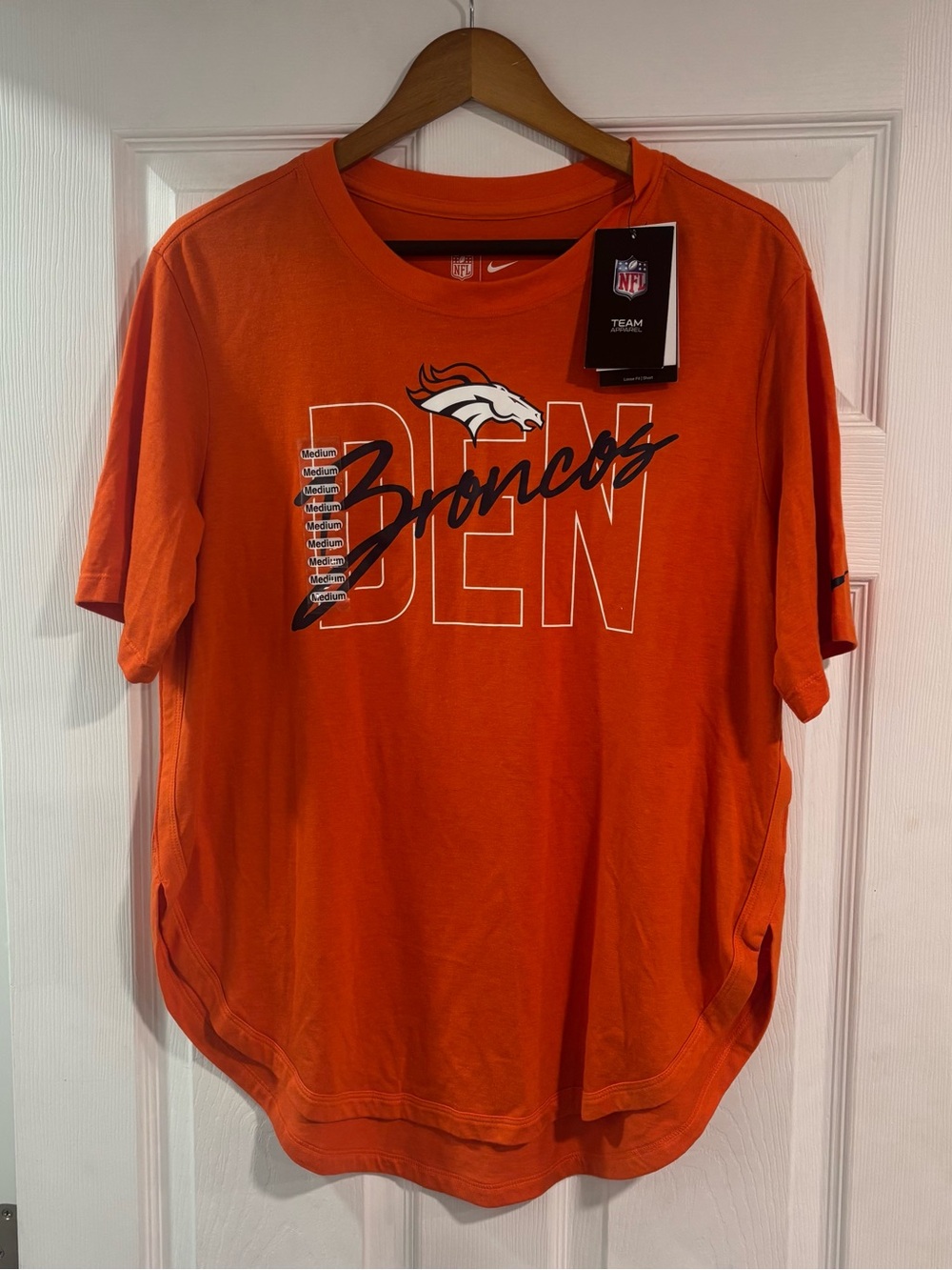 Women’s Nike NFL Denver Broncos Orange Graphic Short Sleeve Tee NWT